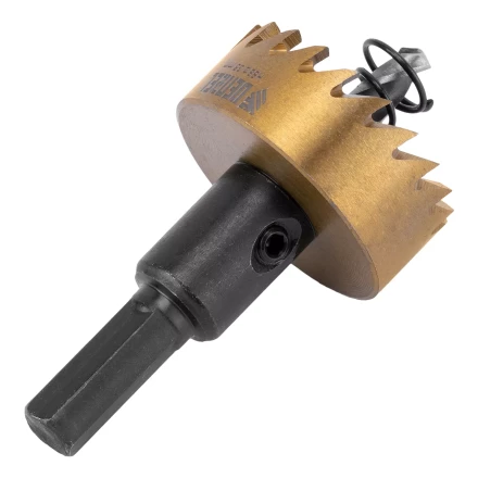 Коронка по металлу HSS, 35 мм, нитридтитановое покрытие Denzel 724110 купить в Нижневартовске