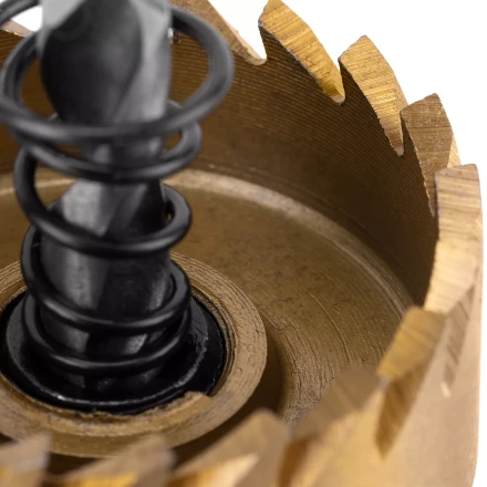 Коронка по металлу HSS, 35 мм, нитридтитановое покрытие Denzel 724110 купить в Нижневартовске