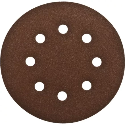 Круг шлифовальный ЗУБР "СТАНДАРТ" из абразивной бумаги на велкро основе, 6 отв., Р120, 150мм, 5шт 35350-150-120 купить в Нижневартовске