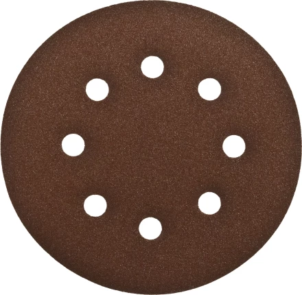 Круг шлифовальный ЗУБР "СТАНДАРТ" из абразивной бумаги на велкро основе, 6 отв., Р120, 150мм, 5шт 35350-150-120 купить в Нижневартовске
