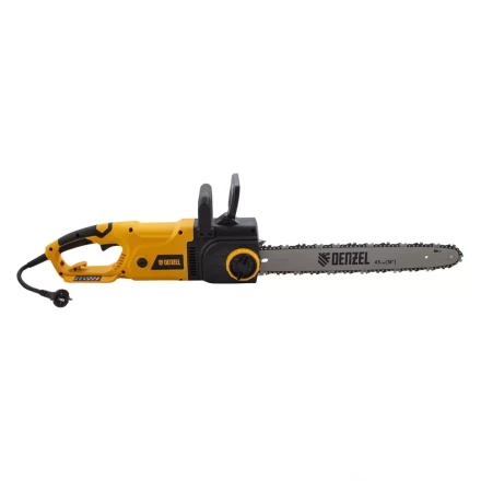 Пила цепная электрическая Denzel EDS-2200 2.2 кВт продольная шина 45 см шаг 3/8 паз 1.3 мм 62 звена 95619 купить в Нижневартовске