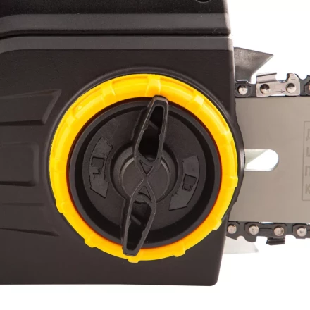 Пила цепная электрическая Denzel EDS-2200 2.2 кВт продольная шина 45 см шаг 3/8 паз 1.3 мм 62 звена 95619 купить в Нижневартовске