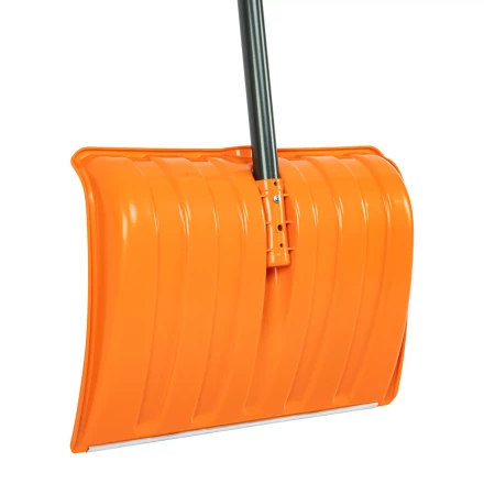 Лопата для уборки снега пластиковая Сибртех, 490х370х1350 мм, стальной черенок, усиленная 61667 купить в Нижневартовске