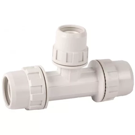 Тройник ЗУБР "ШиреФит" редукционный "штуцер с гайкой - внутренняя резьба - штуцер с гайкой", 26мм-16мм-26мм 51506-26-16-26 купить в Нижневартовске