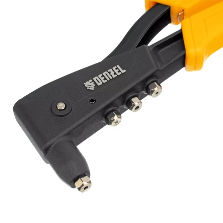 Заклепочник ручной, 255 мм Denzel, литой, усиленный, заклепки 2,4-3,2-4,0-4,8 мм 40441 купить в Нижневартовске
