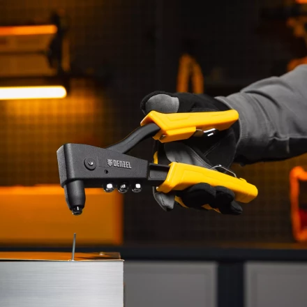 Заклепочник ручной, 255 мм Denzel, литой, усиленный, заклепки 2,4-3,2-4,0-4,8 мм 40441 купить в Нижневартовске