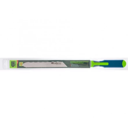 Нож для резки теплоизоляционных панелей 2-стороннее лезвие обрезиненная рукоятка 420мм лезвие-280мм Сибртех 79027 купить в Нижневартовске