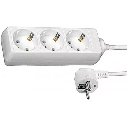 Удлинитель СВЕТОЗАР электрический с заземлением, евро, 3 гнезда, 2м SV-55033-2 купить в Нижневартовске