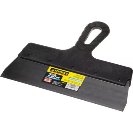 Шпатель STAYER "PROFESSIONAL" фасадный нержавеющий, с пластмассовой ручкой, 250мм 1008-25 купить в Нижневартовске