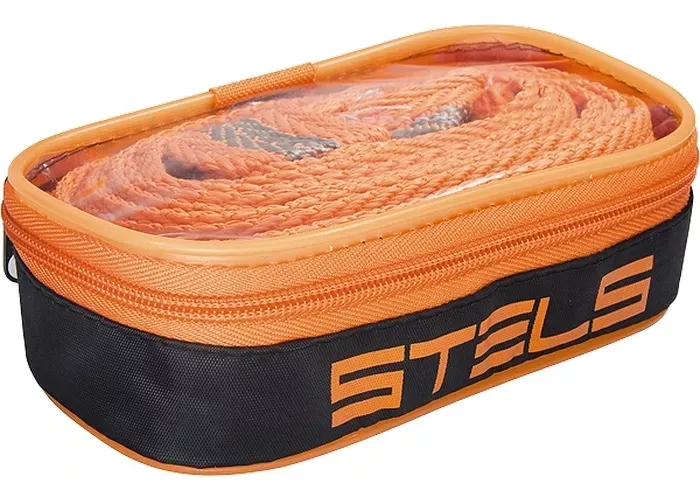 Трос буксировочный 12 тонн 2 петли сумка на молнии STELS 54384 купить в Нижневартовске