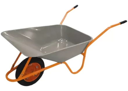 Тачка садово-строительная ТСО-02 ОЦ оцинкованная пневмоколесо грузоподъемность 120 кг объем 90 л 68903 купить в Нижневартовске