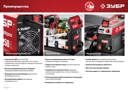 Сварочный инвертор ММА СА-250К серия МАСТЕР купить в Нижневартовске