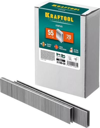 Скобы тип 18GA (55 / 90 / C) 5000 шт 31789-20