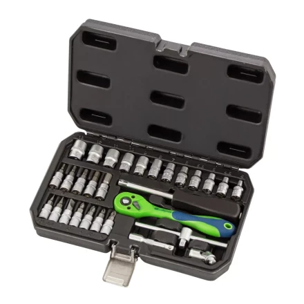 Набор инструментов 29 предметов, CrV, 1/4" Сибртех 13523 купить в Нижневартовске