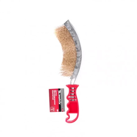 Щетка металлическая изогнутая пластиковая ручка Matrix 74839 купить в Нижневартовске