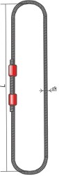 Строп СКК-12.50 т. L=9.4м опрессовка