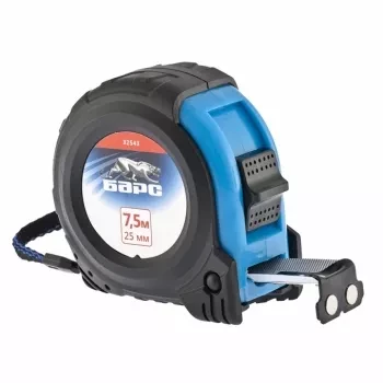 Рулетка 7,5 м х 25 мм БАРС Вектор утолщенное полотно магнитный зацеп обрезиненный корпус 32543 купить в Нижневартовске