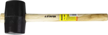 Киянка STAYER резиновая черная с деревянной ручкой, 680г 20505-75 купить в Нижневартовске