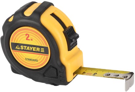 Рулетка STAYER &quot;STANDARD&quot; &quot;TopTape&quot;, 2х16мм 34025-02 купить в Нижневартовске