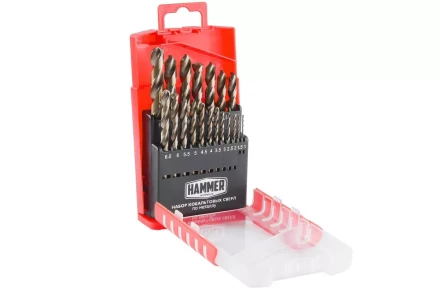 Набор сверл HAMMER No7 19шт. 1,0-10мм купить в Нижневартовске