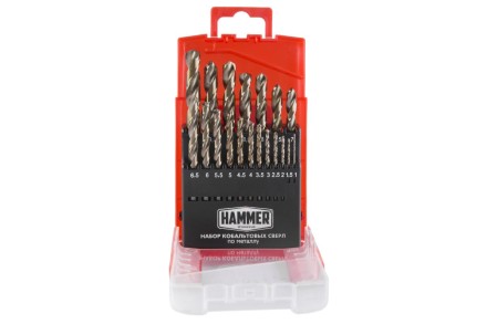 Набор сверл HAMMER No7 19шт. 1,0-10мм купить в Нижневартовске