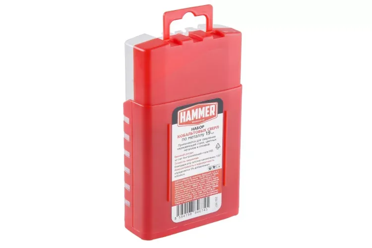 Набор сверл HAMMER No7 19шт. 1,0-10мм купить в Нижневартовске