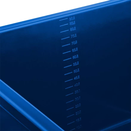 ЗУБР 90 л, первичный высокопрочный пластик, усиленный прямоугольный строительный таз (06096-90) купить в Нижневартовске