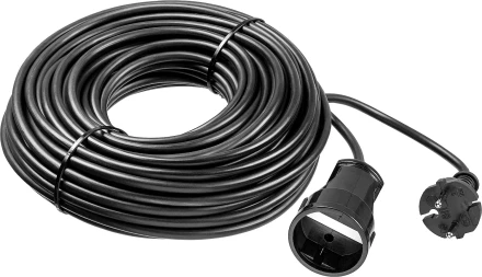 ЗУБР ПВС-207-Ш, ПВС, 2 x 0.75 мм2, 30 м, 2200 Вт, силовой удлинитель-шнур (55023-30) купить в Нижневартовске