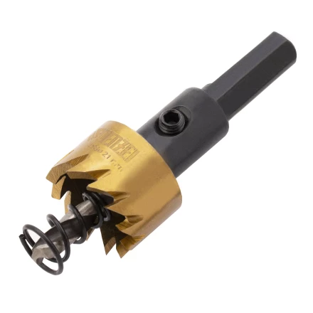 Коронка по металлу HSS, 21 мм, нитридтитановое покрытие Denzel 724102 купить в Нижневартовске