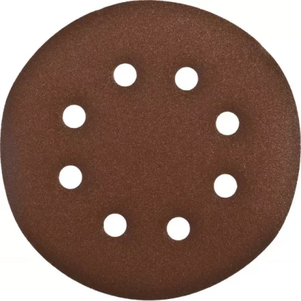 Круг шлифовальный ЗУБР "СТАНДАРТ" из абразивной бумаги на велкро основе, 6 отв., Р180, 150мм, 5шт 35350-150-180 купить в Нижневартовске