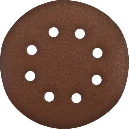 Круг шлифовальный ЗУБР "СТАНДАРТ" из абразивной бумаги на велкро основе, 6 отв., Р180, 150мм, 5шт 35350-150-180 купить в Нижневартовске