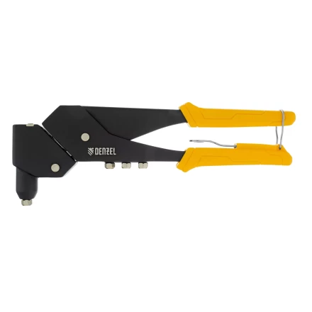 Заклепочник ручной Denzel, 285 мм, поворотный, 0-360, заклепки 2,4-3,2-4,0-4,8 мм, купить в Нижневартовске