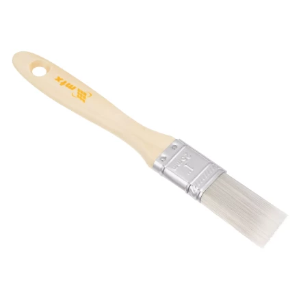 Кисть плоская для лаков "Евро" 1", искусственная щетина, деревянная ручка MTX 83085 купить в Нижневартовске