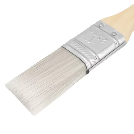 Кисть плоская для лаков "Евро" 1", искусственная щетина, деревянная ручка MTX 83085 купить в Нижневартовске