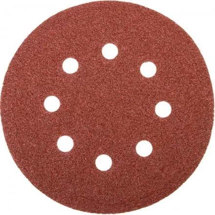 Круг шлифовальный универсальный STAYER "MASTER" из абразивной бумаги на велкро основе, 8 отверстий, Р40, 115мм, 5шт 35450-115-040 купить в Нижневартовске