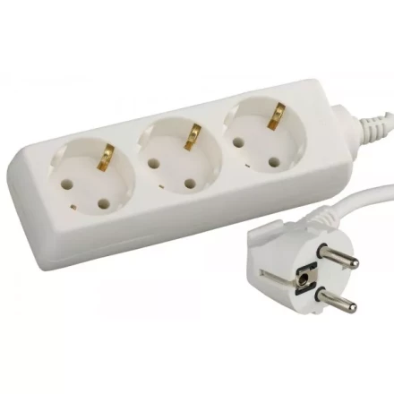 Удлинитель СВЕТОЗАР электрический с заземлением, евро, 3 гнезда, 3м SV-55033-3 купить в Нижневартовске