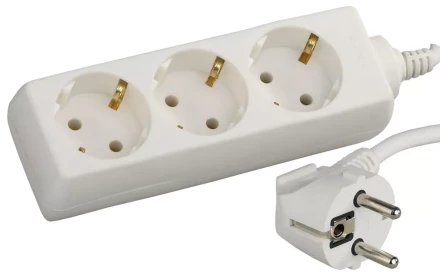 Удлинитель СВЕТОЗАР электрический с заземлением, евро, 3 гнезда, 3м SV-55033-3 купить в Нижневартовске