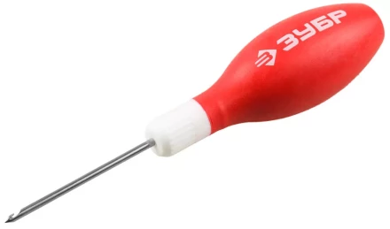 Шило ЗУБР "МАСТЕР" сапожное, эргономичная обрезиненная рукоятка, длина 60мм, d 3мм 09570-3 купить в Нижневартовске