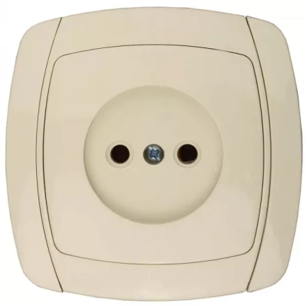 Розетка СВЕТОЗАР "CITY LIGHT" одинарная в сборе, без заземления, цвет бежевый, 16А/~250В SV-54200-B купить в Нижневартовске