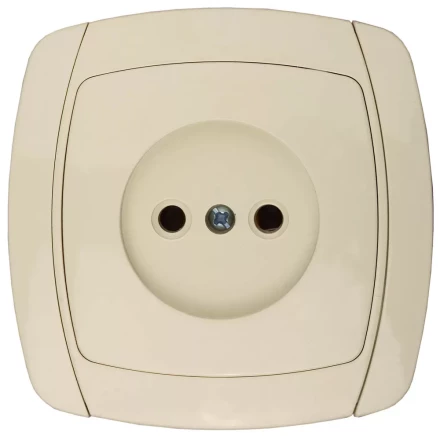 Розетка СВЕТОЗАР "CITY LIGHT" одинарная в сборе, без заземления, цвет бежевый, 16А/~250В SV-54200-B купить в Нижневартовске
