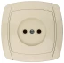 Розетка СВЕТОЗАР "CITY LIGHT" одинарная в сборе, без заземления, цвет бежевый, 16А/~250В SV-54200-B купить в Нижневартовске