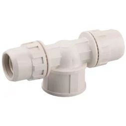 Кран ЗУБР &quot;ШиреФит&quot; запорный в сборе &quot;штуцер с гайкой - кран запорный - штуцер с гайкой&quot;, 26мм 51570-26