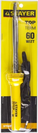 Паяльник STAYER "STANDARD" с пластмассовой рукояткой и долговечным жалом, 60 Вт, клин 55330-60 купить в Нижневартовске