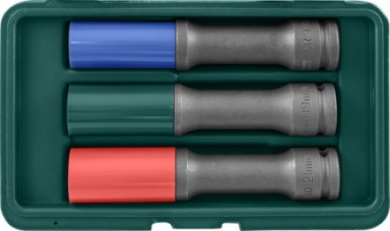 Набор головок торцевых ударных тонкостенных для дисков 1/2&quot;DR 17-19-21мм Jonnesway S18AD4103S 48851 купить в Нижневартовске