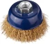 DEXX. Щетка чашечная для УШМ, витая стальная латунированная проволока 0,3мм, 75ммхМ14 35103-075 купить в Нижневартовске