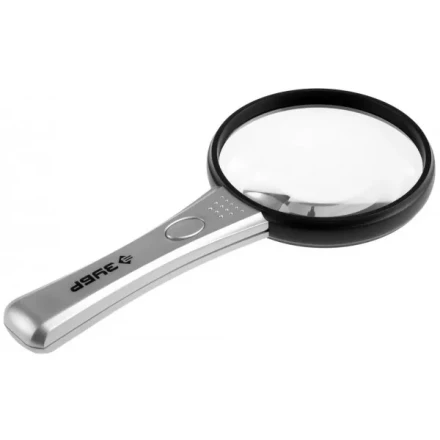 Лупа ЗУБР "МАСТЕР", светодиодная подсветка, 3-х/4-х кратное увеличение, диаметр линзы 90мм 40541-90 купить в Нижневартовске