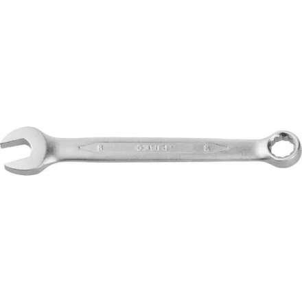 Ключ ЗУБР "ПРОФИ" гаечный комбинированный, Cr-V сталь, хромированный, 8мм 27022-08 купить в Нижневартовске