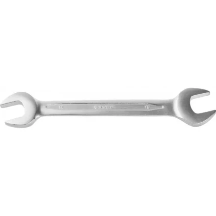 Ключ ЗУБР "ПРОФИ" гаечный рожковый, Cr-V сталь, хромированный, 14х15мм 27027-14-15 купить в Нижневартовске