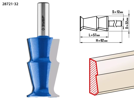 Фрезы кромочные фигурные №10 серия ПРОФЕССИОНАЛ купить в Нижневартовске