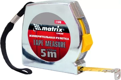 Рулетка Chrom 3 м x 13 мм хромированный корпус  MATRIX 31036 купить в Нижневартовске